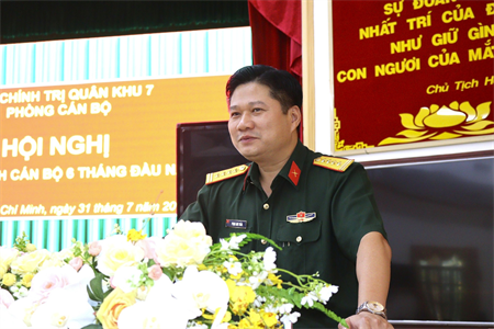 Cục Chính trị Quân khu giao ban ngành Cán bộ 6 tháng đầu năm 2025