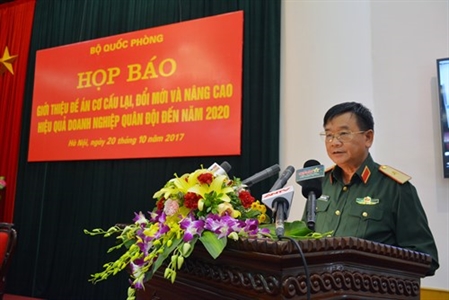 Chỉ giữ 100% vốn nhà nước tại 17 doanh nghiệp Quân đội