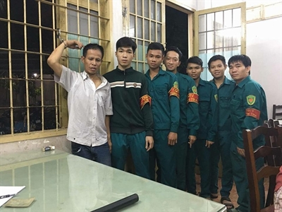 Dân quân phường Tân Phú, Quận 9, TPHCM dũng cảm truy bắt tội phạm