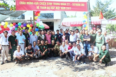 Họp mặt truyền thống cựu chiến binh Trung đoàn 271 tại mặt trận 479