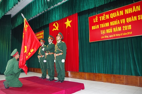 Bộ Chỉ huy quân sự tỉnh Lâm Đồng: tiễn 100 chiến sĩ xuất ngũ