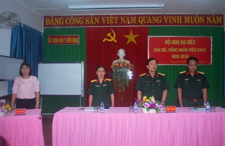 Bệnh viện Quân dân y miền Đông: Hội nghị đại biểu cán bộ, công nhân viên chức năm 2018