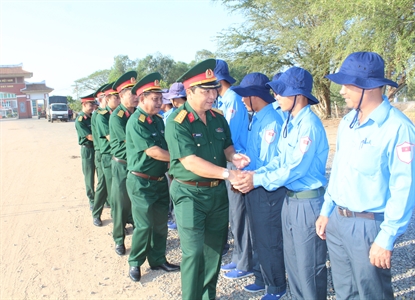 Đội K73, tỉnh Long An lên đường làm nhiệm vụ đợt 2 giai đoạn XVII