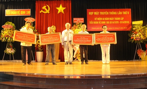​Tiểu đoàn Vệ binh 180: Họp mặt kỷ niệm 48 năm ngày truyền thống (01/4/1970 – 01/4/2018)