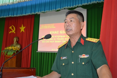 Tỉnh Bình Phước: Khai giảng lớp bồi dưỡng kiến thức quốc phòng và an ninh đối tượng 3