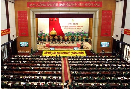 Khai mạc trọng thể Đại hội đại biểu Công đoàn Quân đội lần thứ IX