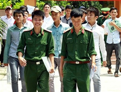 Các Trường Quân đội công bố ngưỡng điểm xét tuyển