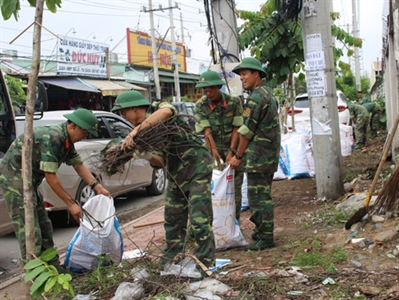 Lữ đoàn 434, Quân đoàn 4 làm công tác dân vận tại TX.Thuận An, tỉnh Bình Dương