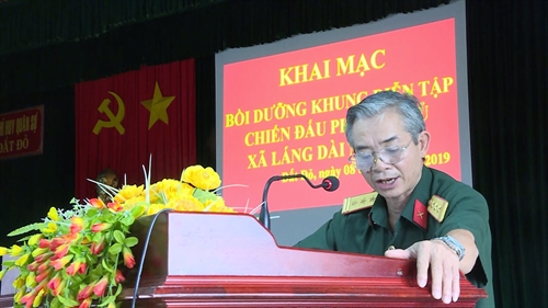 Huyện Đất Đỏ, tỉnh Ba Rịa – Vũng Tàu  tập huấn và bồi dưỡng khung cán bộ tham gia diễn tập