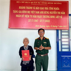 LLVT tỉnh Bình Dương: “Uống nước nhớ nguồn, tri ân người có công với cách mạng”