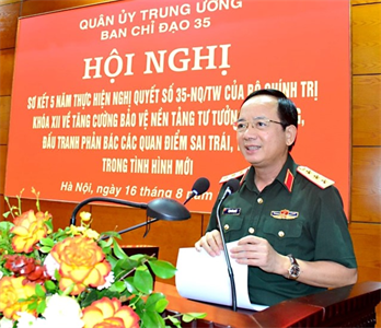 Ban chỉ đạo 35 Quân ủy Trung ương sơ kết 5 năm thực hiện Nghị quyết số 35-NQ/TW của Bộ Chính trị khóa XII