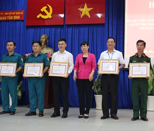 Quận Tân Bình: Sơ kết công tác xây dựng, quản lý, sử dụng lực lượng chính trị nòng cốt