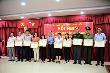 Huyện Hóc Môn: 101 tập thể, cá nhân được khen thưởng trong công tác tuyển quân năm 2019