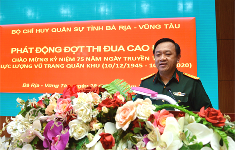 Bộ CHQS tỉnh Bà Rịa - Vũng Tàu phát động thi đua cao điểm