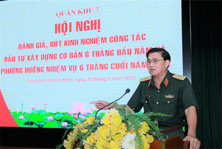 Quân khu 7 đánh giá, rút kinh nghiệm công tác đầu tư xây dựng cơ bản