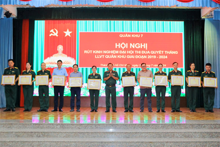 Hội nghị rút kinh nghiệm Đại hội Thi đua Quyết thắng  LLVT Quân khu giai đoạn 2019 - 2024