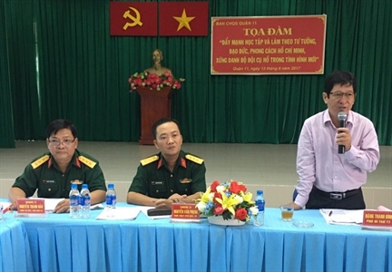 Ban CHQS Quận 11 (BTL thành phố Hồ Chí Minh): 
Tọa đàm đẩy mạnh Học tập và làm theo tư tưởng, đạo đức, phong cách Hồ Chí Minh, xứng danh “Bộ đội Cụ Hồ”