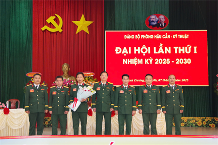 Đảng bộ Phòng Hậu cần - Kỹ thuật Sư đoàn 7 Đại hội nhiệm kỳ 2025-2030 thành công tốt đẹp