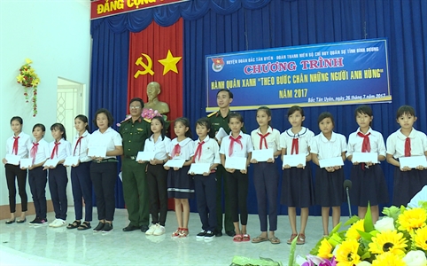 ​Bộ CHQS tỉnh Bình Dương với Chương trình hành quân xanh “Theo bước chân những người anh hùng”