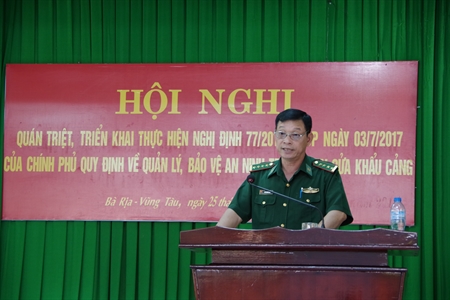 Tỉnh Bà Rịa – Vũng Tàu quán triệt, triển khai thực hiện Nghị định 77/2017/NĐ-CP