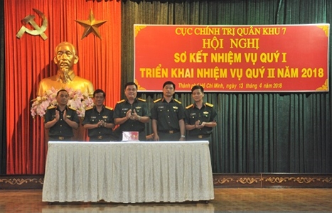 Cục chính trị Quân khu 7 triển khai nhiệm vụ quý II-2018