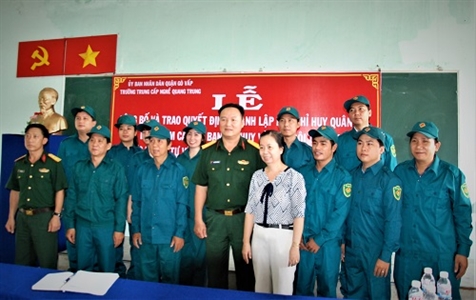 Thành lập Ban CHQS Trường Trung cấp nghề Quang Trung, Quận Gò Vấp
