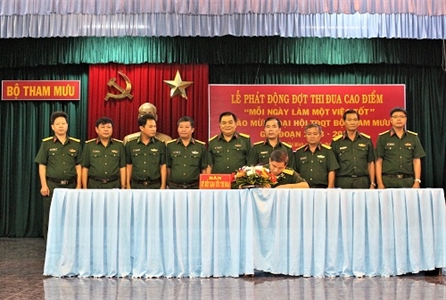 ​Bộ Tham mưu Quân khu 7 phát động đợt thi đua cao điểm “Mỗi ngày làm một việc tốt”